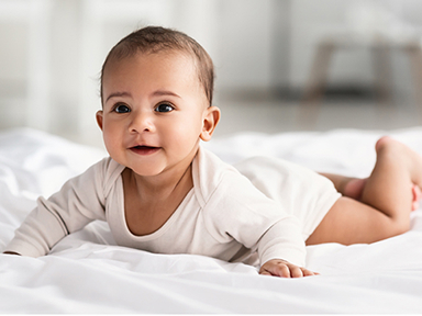 6 months baby smiling 