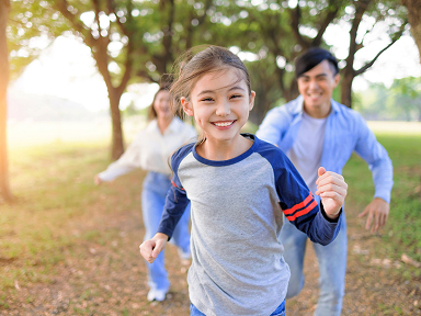 Female kid smiling