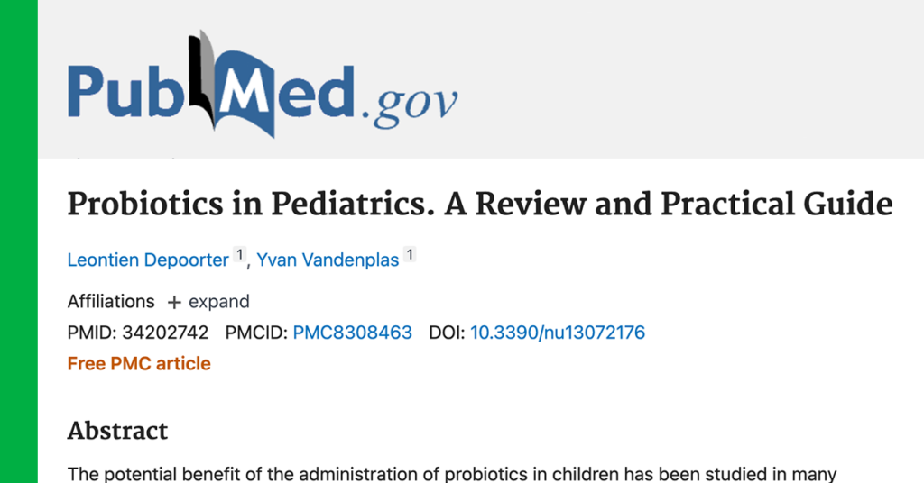 Probiotics in Pediatrics. A Review and Practical Guide by Depoorter and Vandenplas